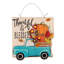 Décoration de porte double face Thankful & Blessed Fall Truck / Christmas Truck