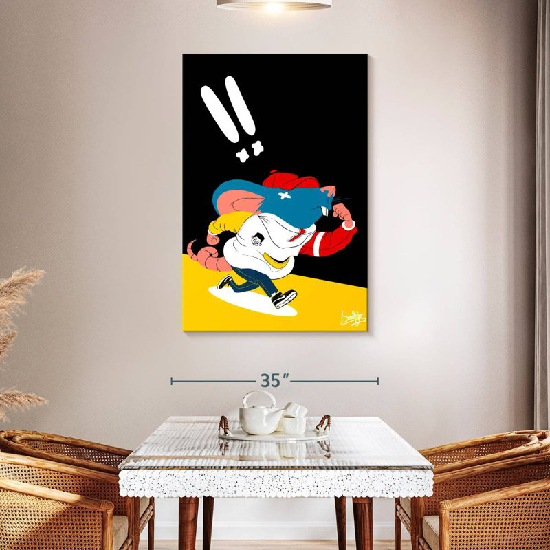 Ricky Rat, 48" H x 32" W