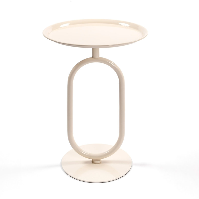 Table de bout en forme de lanterne en métal, petite table d'appoint ronde, table basse moderne à cocktail, petit piédestal d'appoint pour petits coins de salon