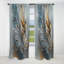 Plume dorée Wanderlust I - rideau en plumes glamour - rideau floral occultant en velours - 1 panneau-116008672