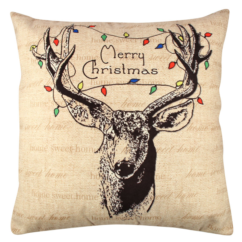 Housse et insert de coussin carré en mélange de coton Cecy