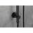 Adjustable Height Handheld Shower With Stainless Steel Construction In Black 28-Inch Slide Bar And Easy Nozzles