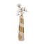 Vase en verre, métal, aluminium, design glamour et détails abstraits sculptés pour une silhouette audacieuse et contemporaine, fabriquée à partir de matériaux mixtes durables-1317606684