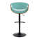 Swivel Upholstered Adjustable Height Counter Stool with Metal Frame