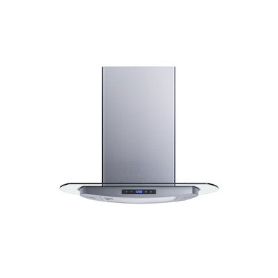 30" 475 CFM Convertible Island Range Hood in Stainless Steel With Filter Included