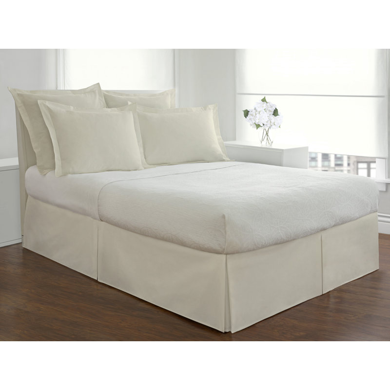Jupe de lit 14 po en microfibre sur mesure Today's Home, Simple TG, Ivoire