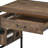 Weathered Oak And Black 1-Drawer Writing Desk