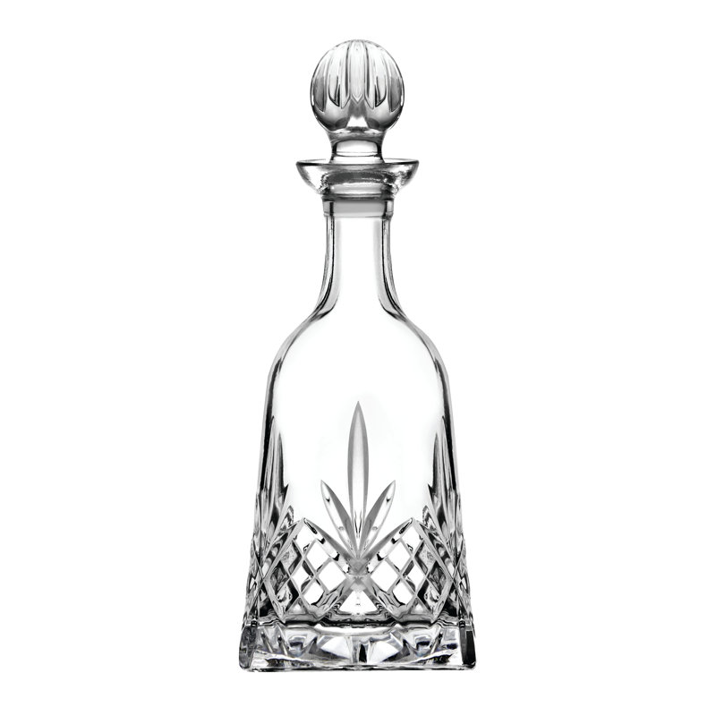 Elegant Crystal Glass Decanter with Lid for Liquor