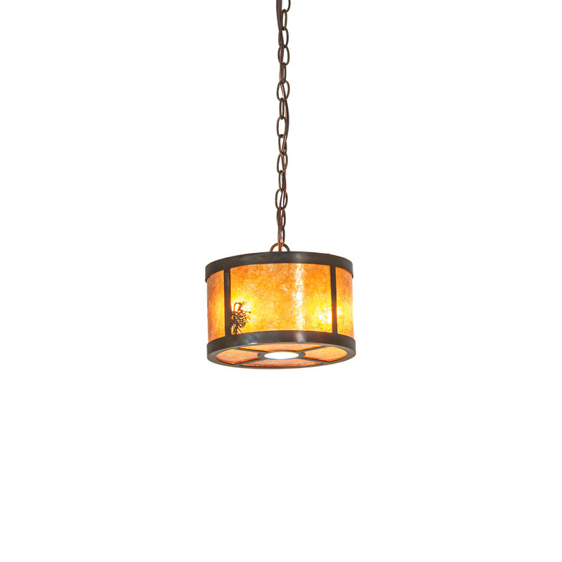 Luminaire suspendu tambour 3 lumières Fulton