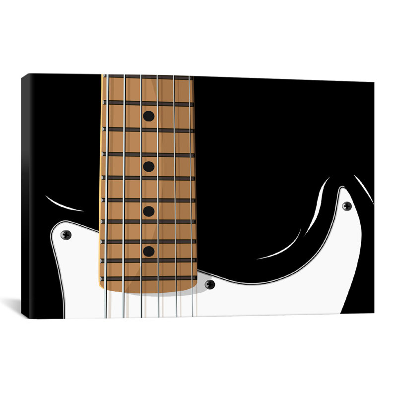 "Guitare électrique" par Karlskrona, impression sur toile, H 18 po x l 26 po x P 0,75 po