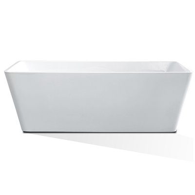 Baignoire de trempage autoportante de luxe en acrylique 67 po. X 28 po.