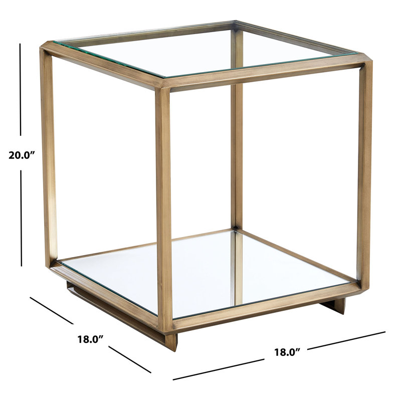 Florabella Glass End Table