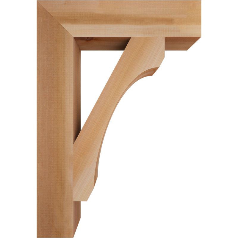 Support en bois rustique Legacy Block, Cèdre rouge, Lisse, H 26 po x l 3,5 po x P 18 po