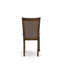 L'ensemble de table de salle à manger 5 pièces pour 4 personnes comprend une table de cuisine ronde avec piédestal et 4 chaises de salle à manger Parsons en tissu kaki foncé-129232503-129232506-129232504
