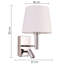 Pierron Iron LED Swing Arm Sconce