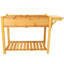 Support de jardinière surélevée en bois avec jardinière surélevée 8 poches avec table d'appoint pliable et tablette de rangement pour herbes / légumes / fleurs-131421439