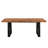 Chaliyah 80" Solid Wood Dining Table with Iron Legs in Light Brown-954963472