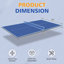 Plateau de table de tennis de table pliable et portable de 8,5 pi de taille moyenne pour jeux d'intérieur-126243754-126243755