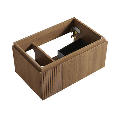 30" Wall Mounted Single Bathroom Vanity Base Only