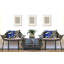 Housse et insert de coussin rectangulaire intérieur / extérieur en mélange de polyester / polyester Ikom-83783700