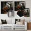 Brown Steampunk Bird I - Art mural en métal-482654728