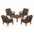 Vineyard 5-Piece Deep Seating Conversation Set-68603158-131211106
