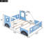 Lit plateforme en forme de voiture avec roulettes Sereno-951271625