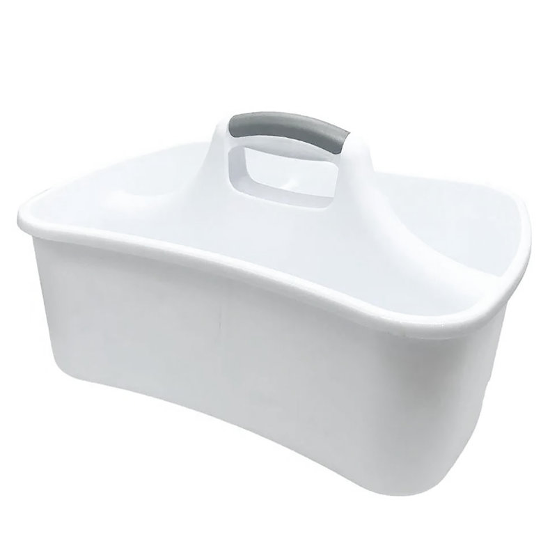  White Large Multipurpose Organizer Caddy With 4 Compartments - 17"x13"x9"