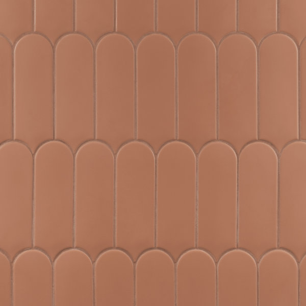 Airy 2.83 in. x 7.67 in. Fishscale Matte Ceramic Wall Tile (5.15 Sq. Ft. / Case)