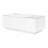 Led Coffee Table,Center Table With High-Gloss Finish And Glass Tabletop