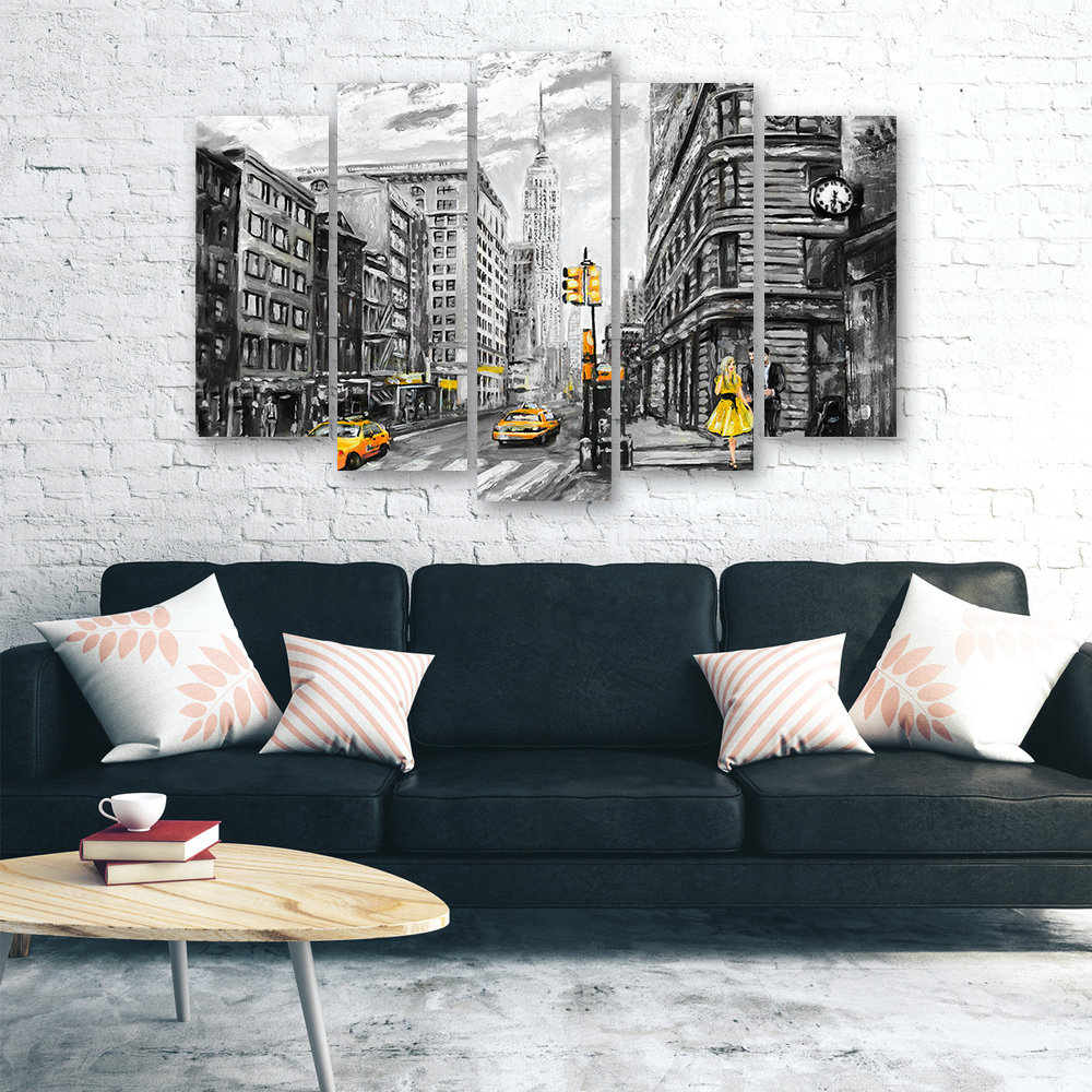 Leinwandbild New York Taxi USA Acryl