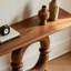 Console de style chinois simple et moderne brune-131268196