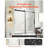 Frameless Sliding Bathtub Door 56-60 In. W X 60 In. H, Shatterproof Tempered Glass With Water-Repellent Coating, Shower Door