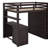 Full Size Loft Bed With Drawers,Desk And Wardrobe-872577855