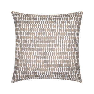Thumbprint Latte Indoor/Outdoor Pillow Cover & Insert