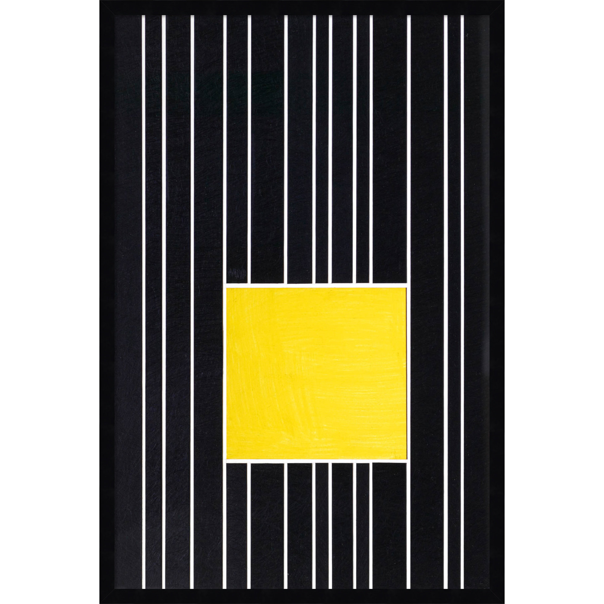 Yellow Box Self Storage by Alex Dunn, 33" H x 22" W, Black