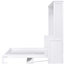 Grand lit avec tablettes pratiques, blanc