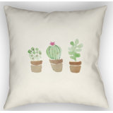 Floral Indoor/Outdoor Throw Pillow