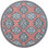 Vintage Glory Hand Hooked Wool Rug in Blue/Faded Red/Cream
