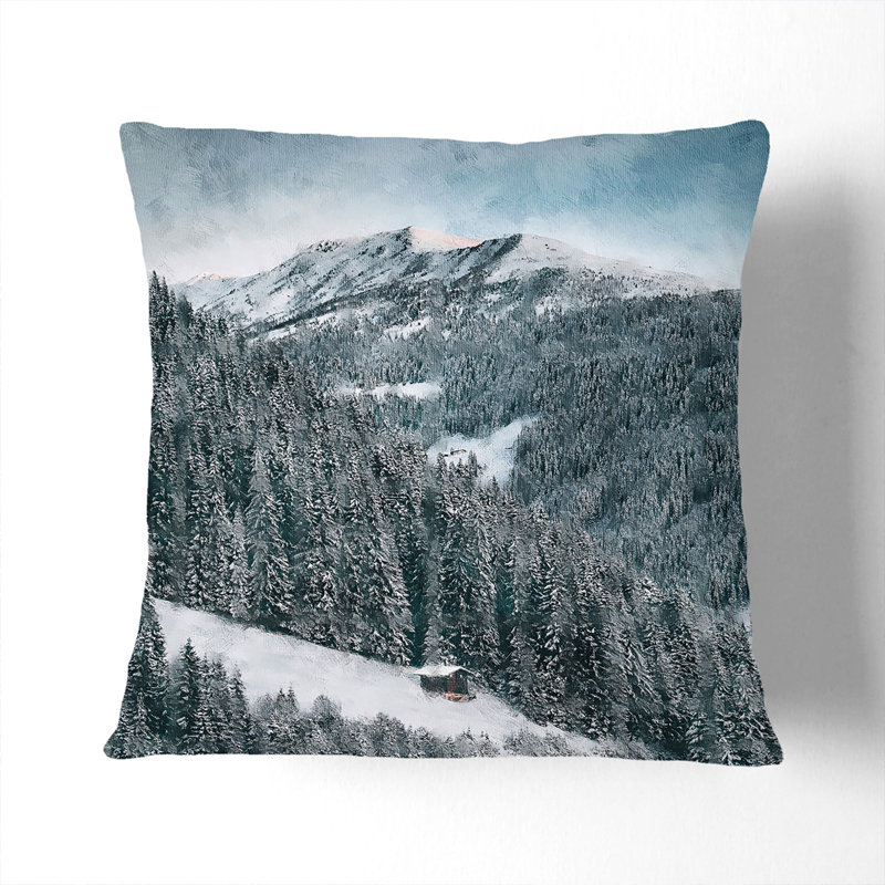 Winter Forest Vol.10 Scatter Cushion, 55cm H x 55cm W x 20cm D, Stone