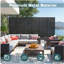 72" Metal Outdoor Privacy Screen-112554497-112554499