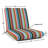 Casual Cushion Outdoor Club Chair Cushion, Striped Sunbrella Fade-Resistant for Patio Club Chairs & Deep-Seat Loungers, 22"W x 22"D, 3.5" thick; Back 22"W x 22"H, 3.5" thick, Carousel Confetti-796599326