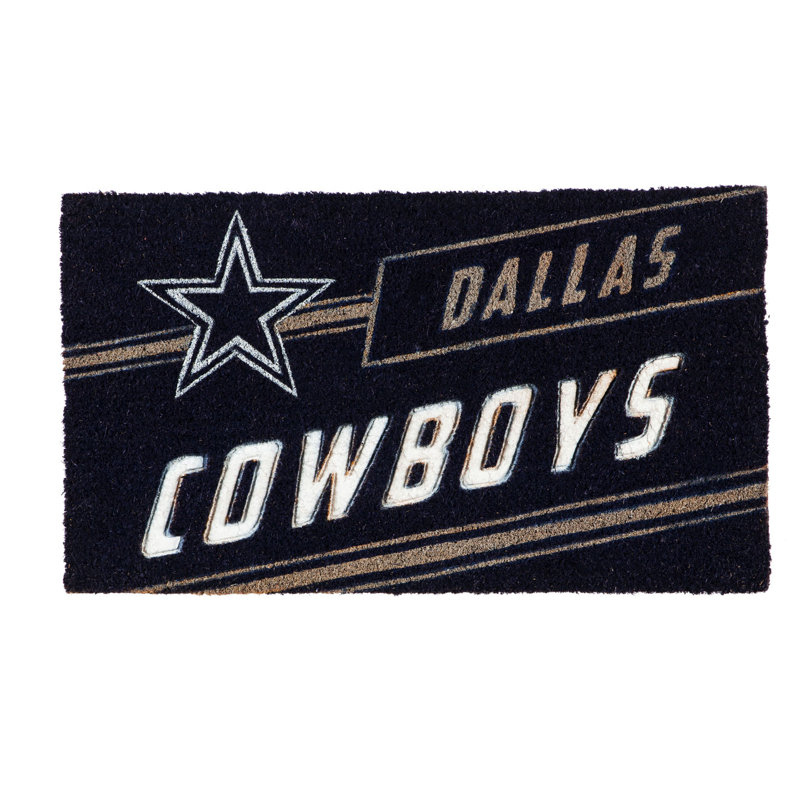 Tapis d'extérieur antidérapant NFL Coir 28 po x 16 po, Dallas Cowboys