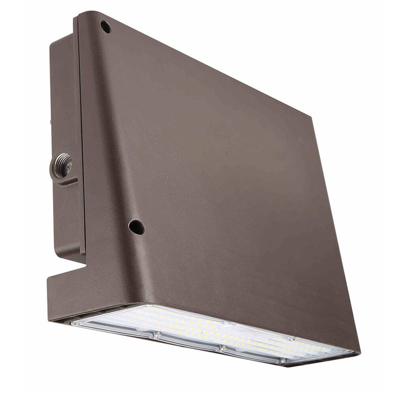 Slim Full-Cutoff LED Wall Pack Light With Photocell Watt Tunable 3000K/4000K/5000K 120-277V, 100