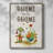 Gnome Home Framed Print - Solid Wood-220184681