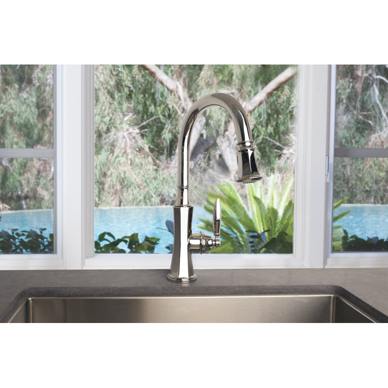 Metropole Single Handle Pull Down Kitchen Faucet, Venetian Bronze