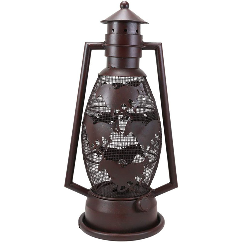 Lampe de table lanterne de jardin électrique à l'ancienne