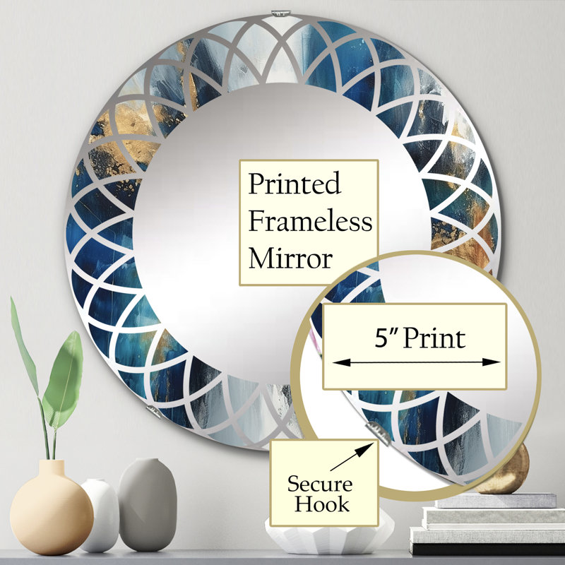 Miroir mural Montaillou, 24 po x 24 po