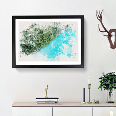 Lake Brienz in Switzerland - Picture Frame Painting Print