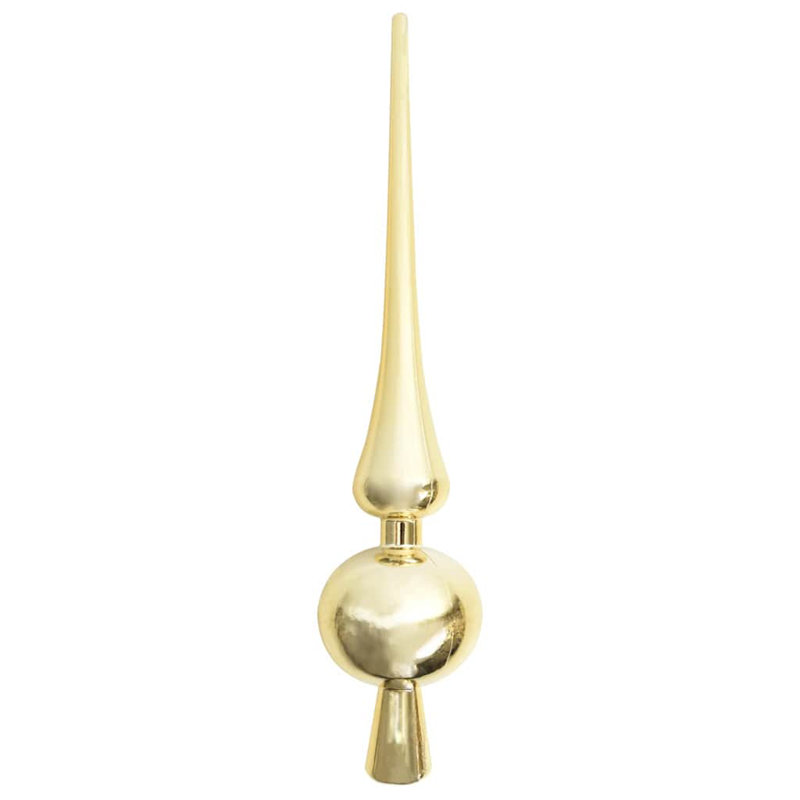 Artificial Slim Christmas Tree, Gold, 3.94' H